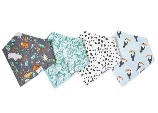 Copper Pearl - Bengal Bandana Bib Set (4-pack)