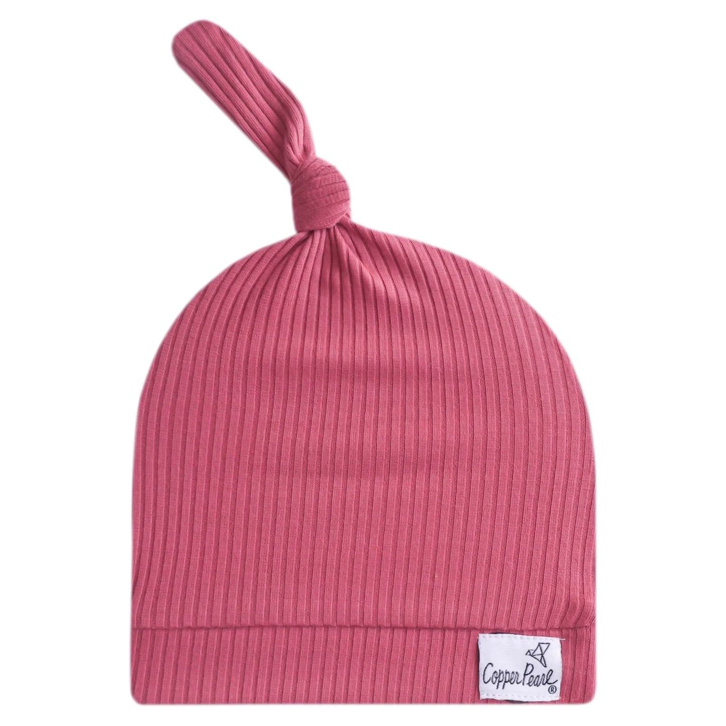 Copper Pearl - Top Knot Hats (0-4 months)