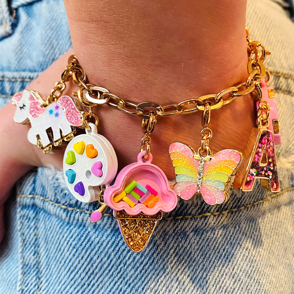 High IntenCity - Charm It! Gold Butterfly Charm