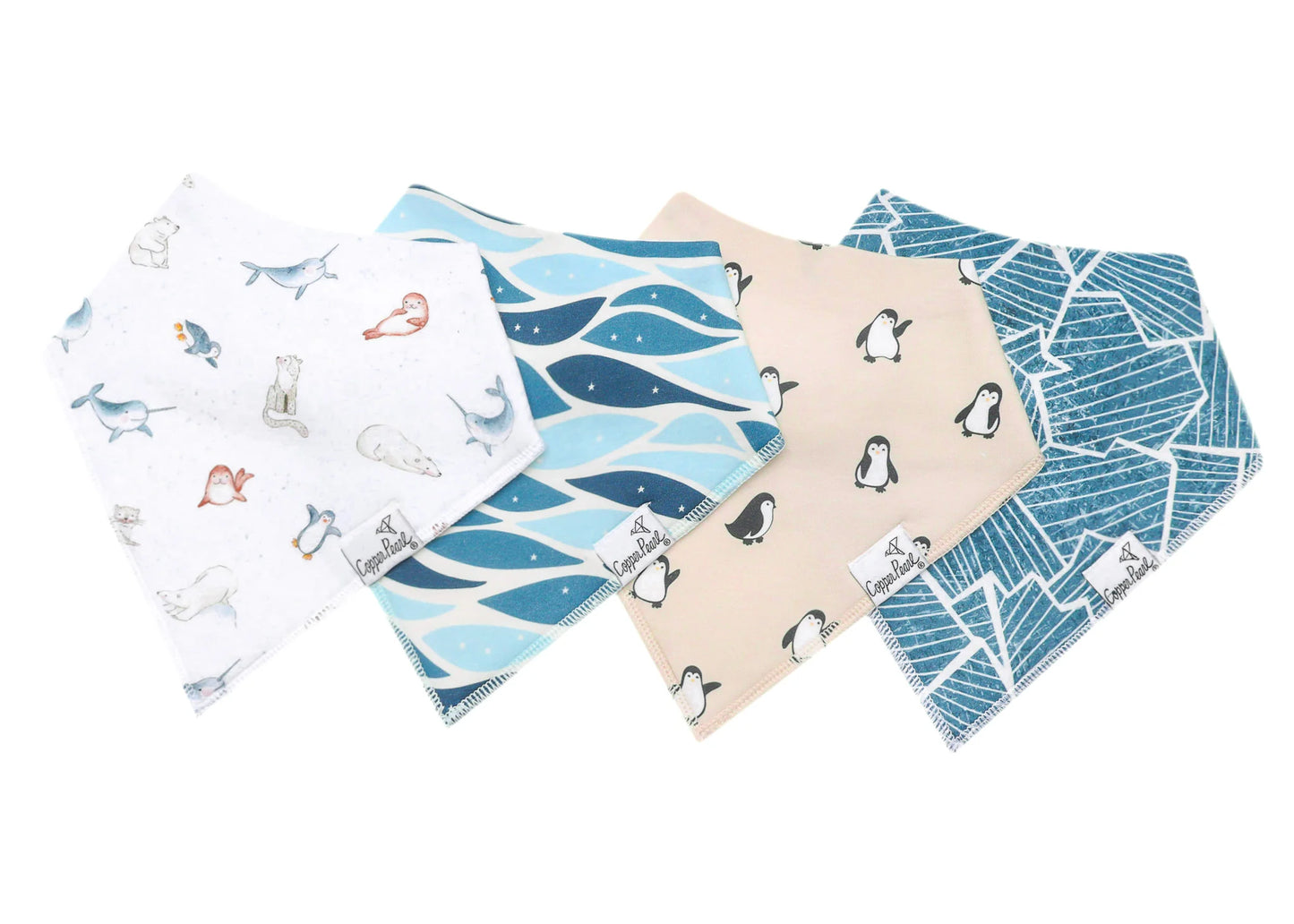 Copper Pearl - Arctic Wonder Bandana Bib Set (4-pack)