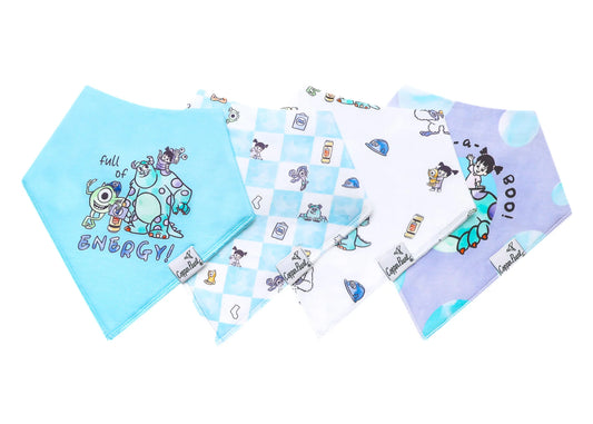 Copper Pearl - Monsters, Inc. Medley Bandana Bib Set (4-pack)