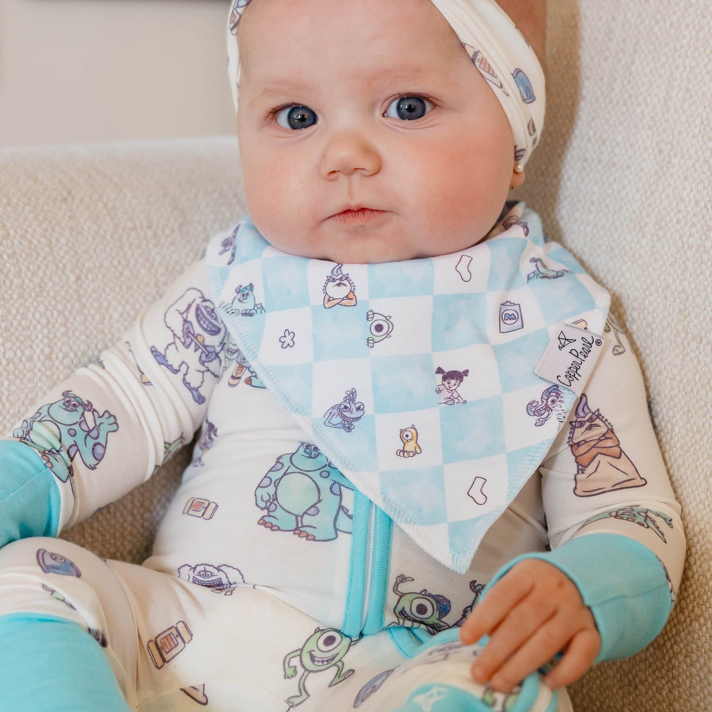 Copper Pearl - Monsters, Inc. Medley Bandana Bib Set (4-pack)