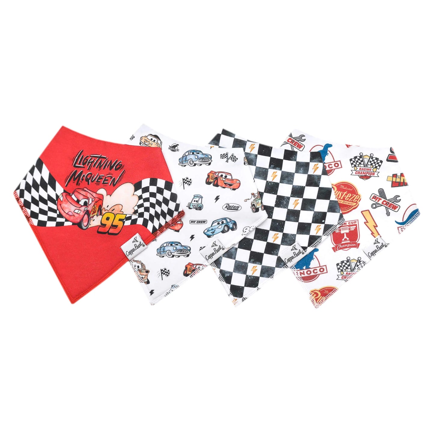 Copper Pearl - Disney Pixar Cars Bandana Bib Set (4-pack)