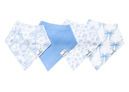 Copper Pearl - Vintage Carnival Bandana Bib Set (4-pack)