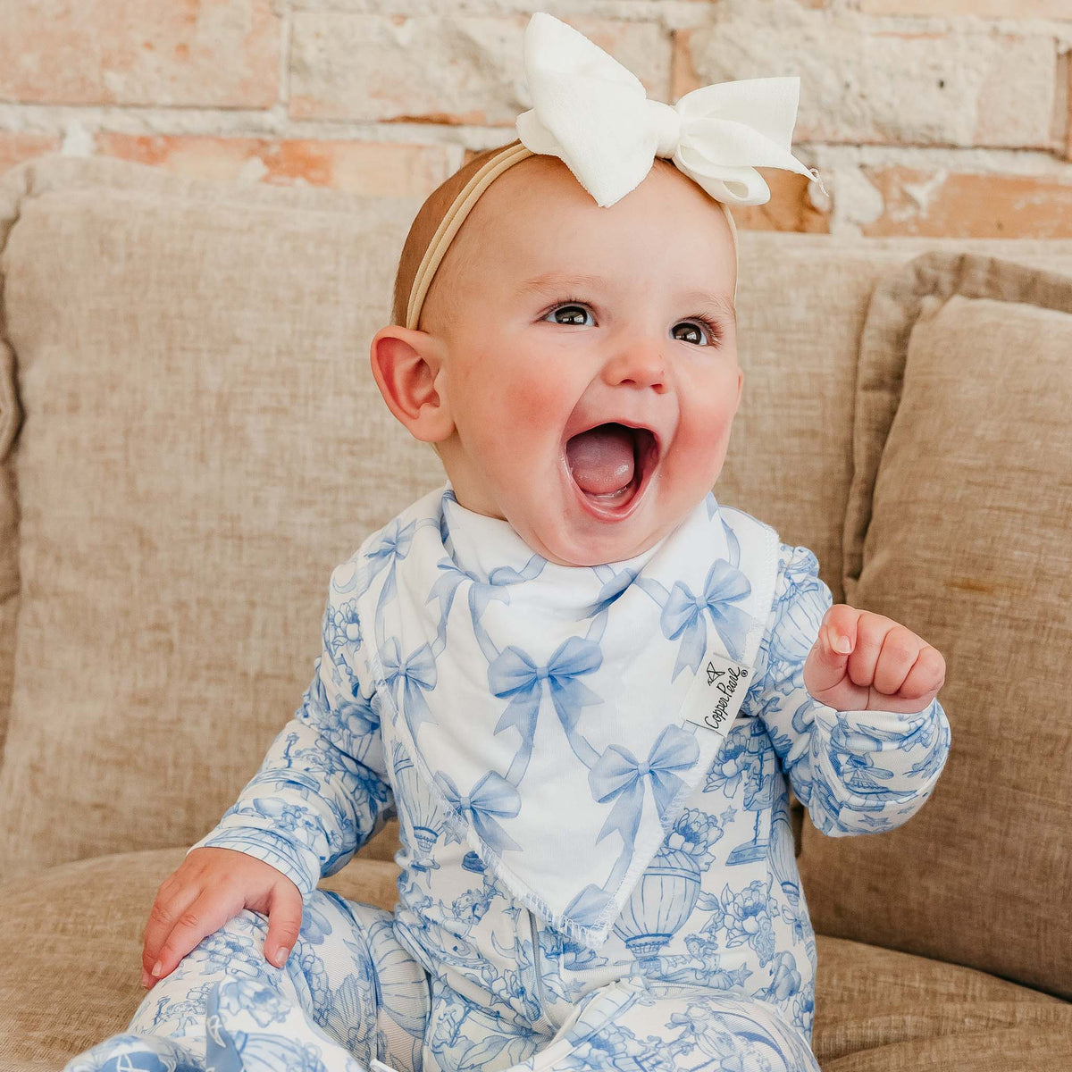 Copper Pearl - Vintage Carnival Bandana Bib Set (4-pack)