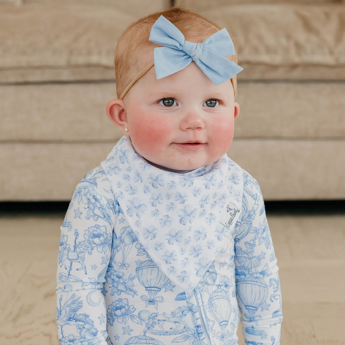 Copper Pearl - Vintage Carnival Bandana Bib Set (4-pack)