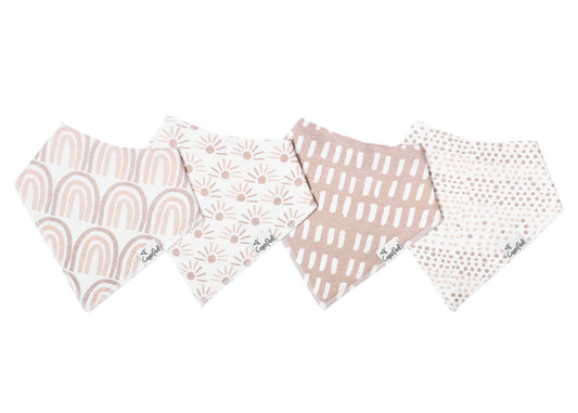 Copper Pearl - Bliss Bandana Bib Set (4-pack)