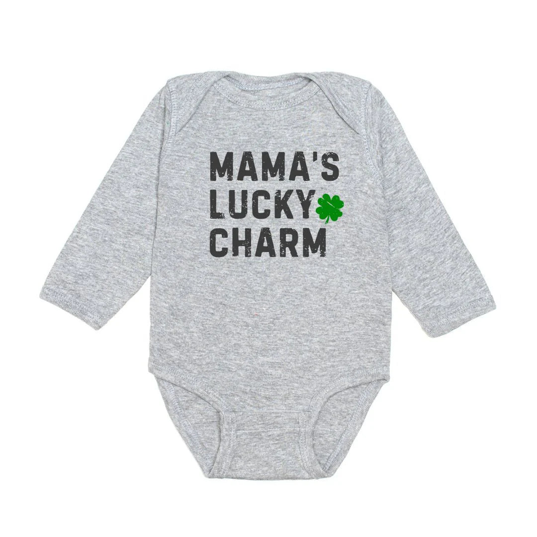 Sweet Wink - Mama's Lucky Charm St. Patrick's Day Long Sleeve Bodysuit