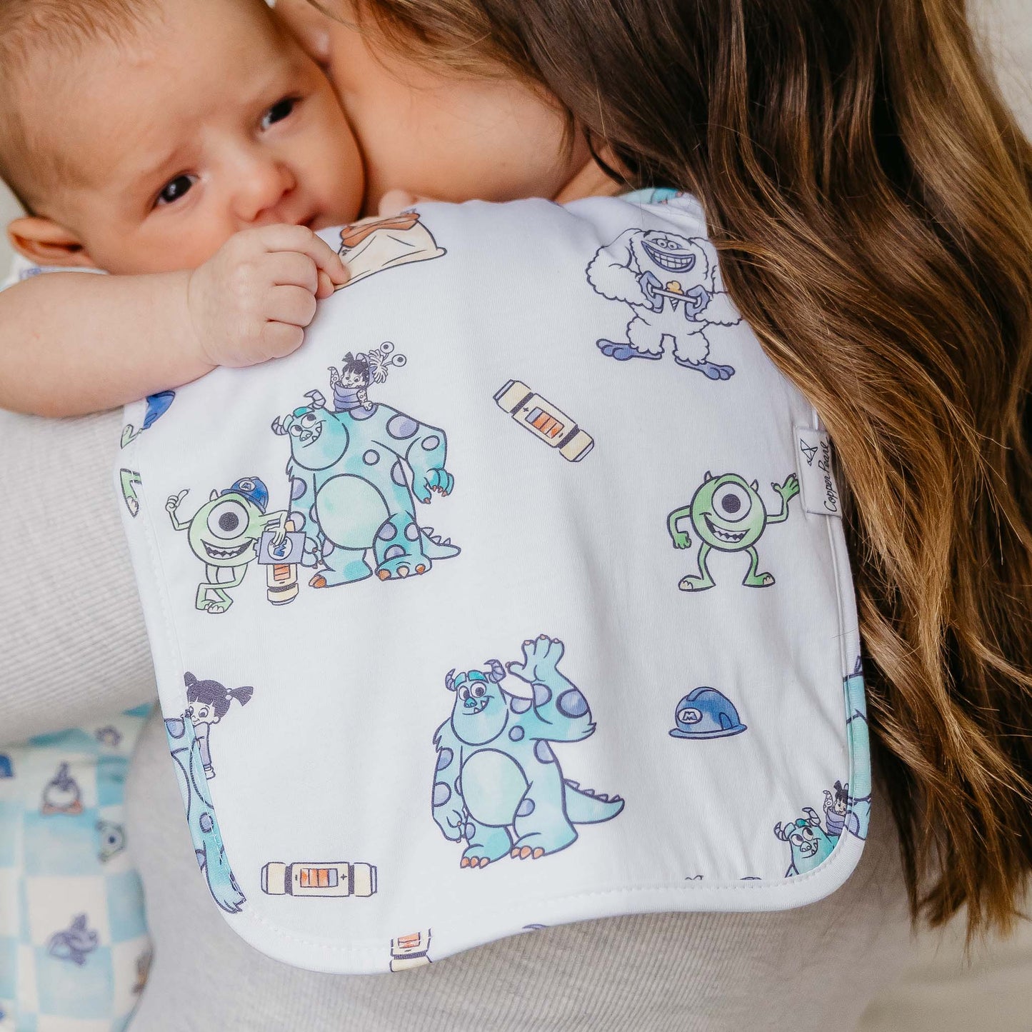 Copper Pearl - Monsters, Inc. Medley Burp Cloth Set (3-Pack)