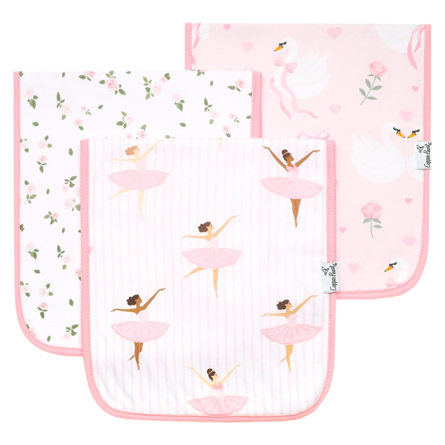 Copper Pearl - Katerina Burp Cloth Set (3-pack)