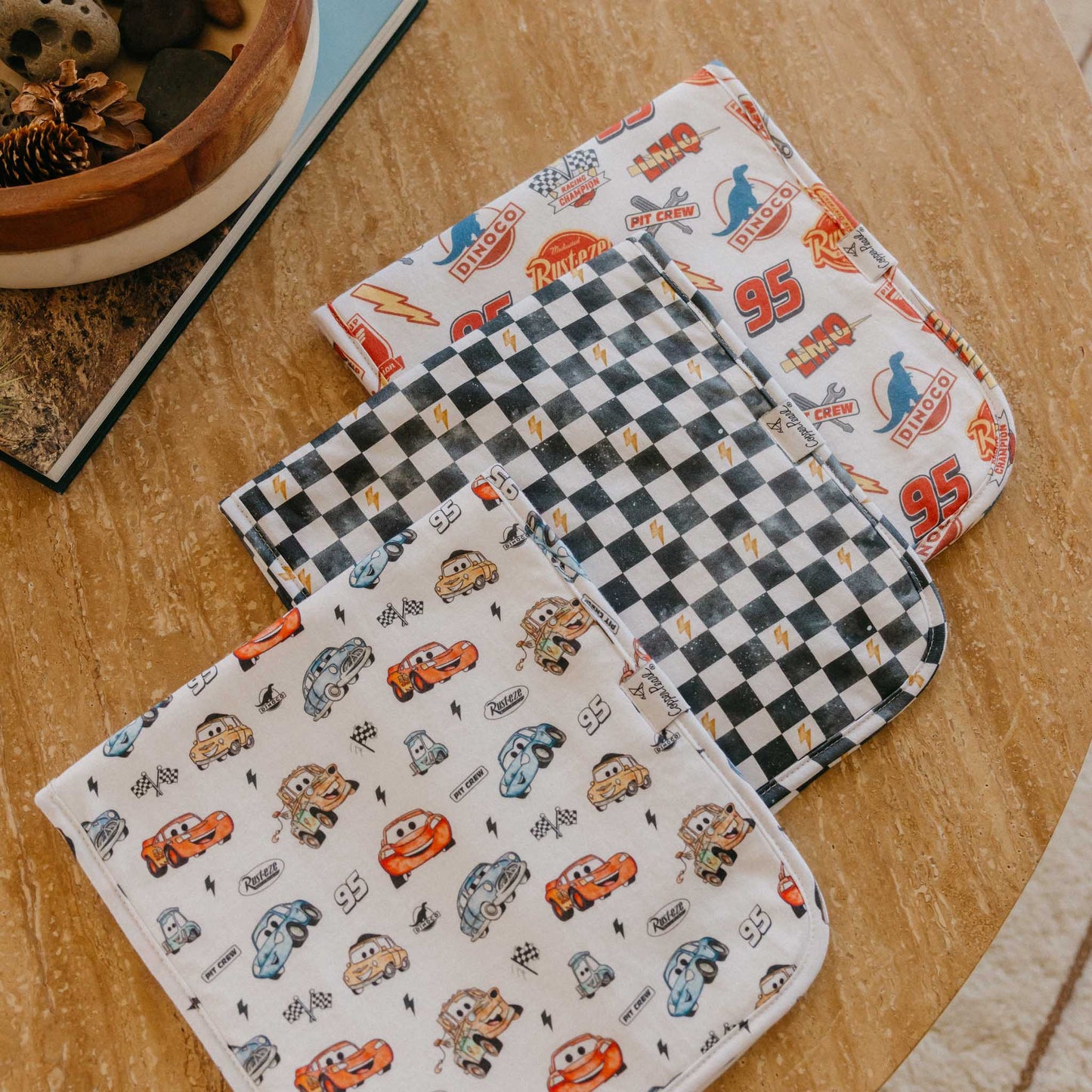 Copper Pearl - Disney Pixar Cars Burp Cloth Set (3-pack)
