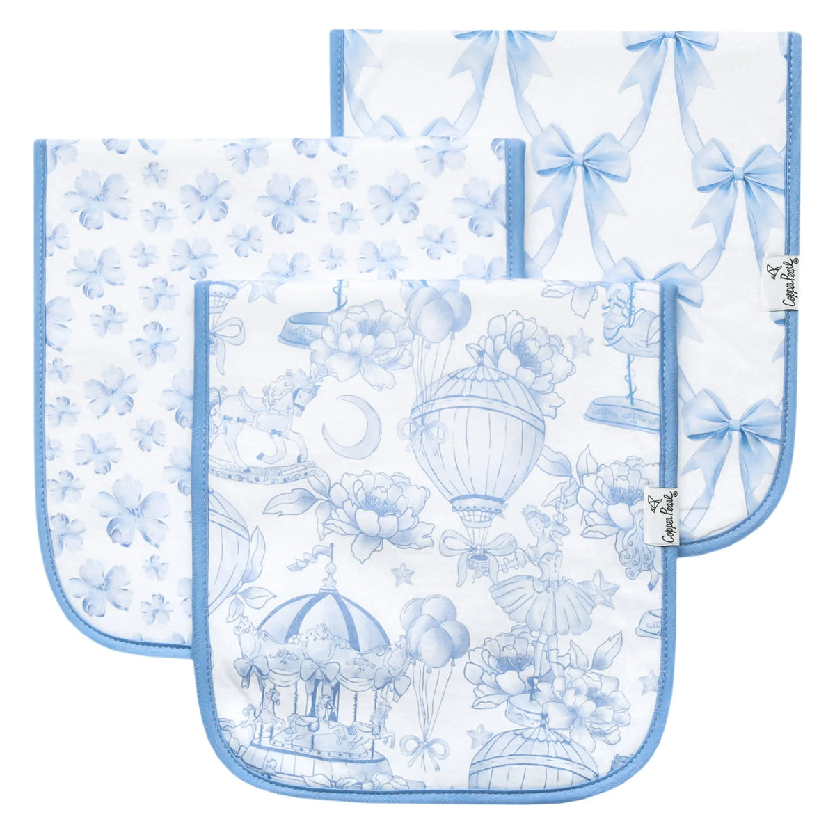 Copper Pearl - Vintage Carnival Burp Cloth (3 Pack)
