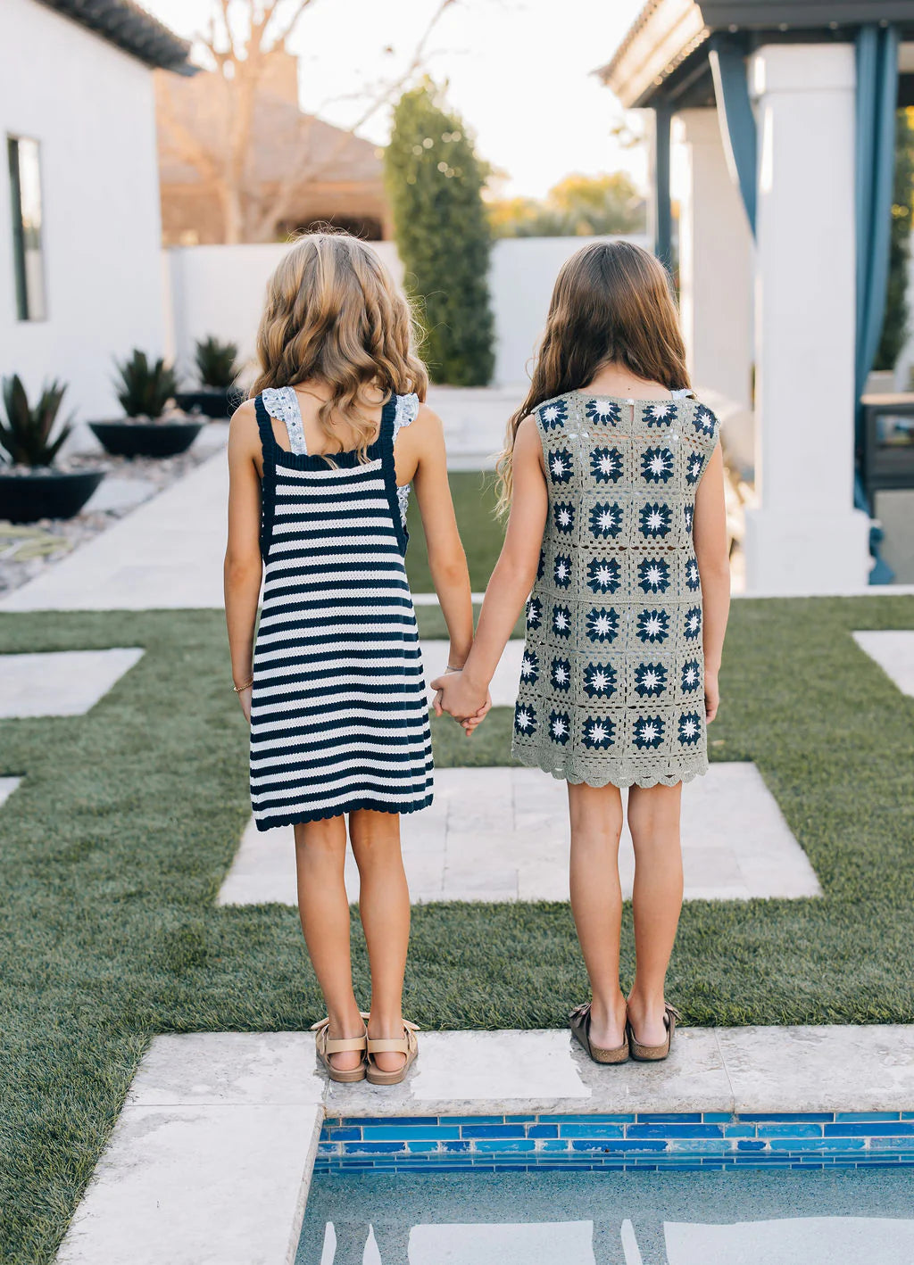 Mebie Baby - Navy Stripe Knit Tank Dress