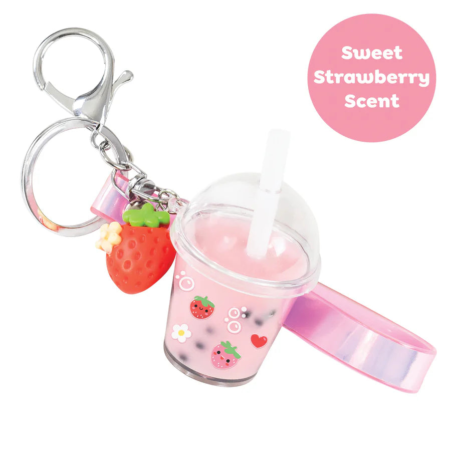 Tiger Tribe - Bag Charm Kit - Strawberry Bubble Tea