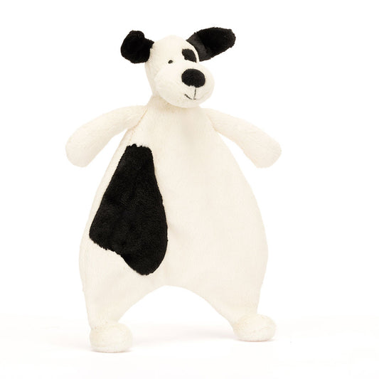 Jellycat -Bashful Black & Cream Puppy Comforter