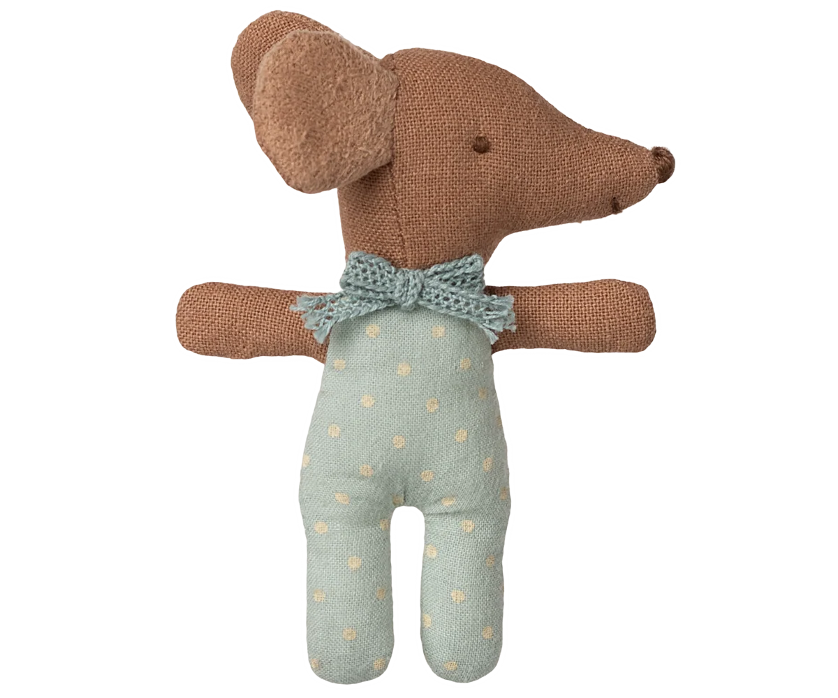 Maileg - Sleepy wakey baby mouse in matchbox - Blue