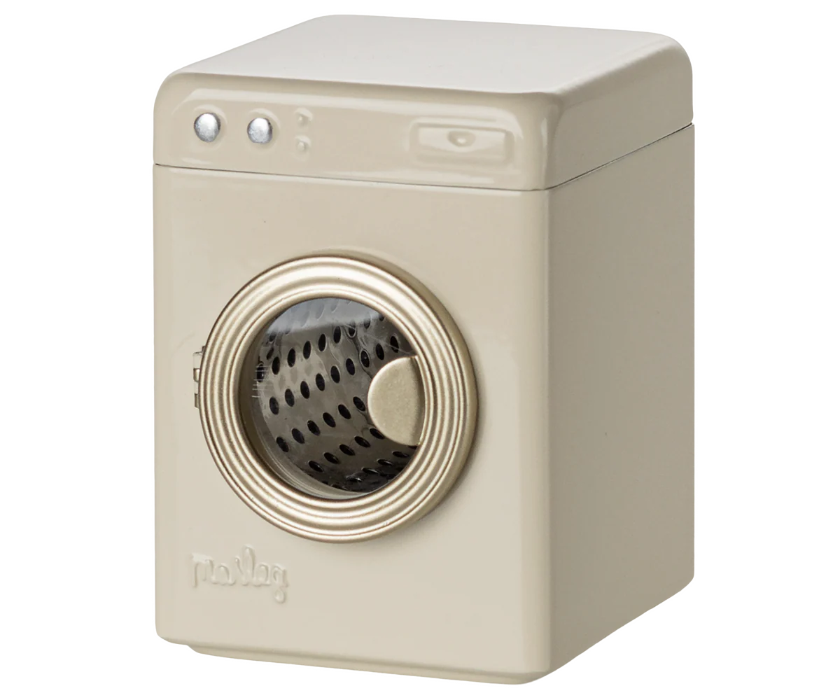 Maileg - Washing Machine, Mouse - Off White