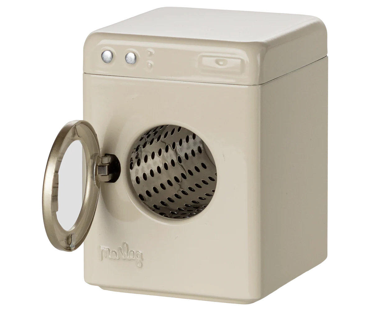 Maileg - Washing Machine, Mouse - Off White