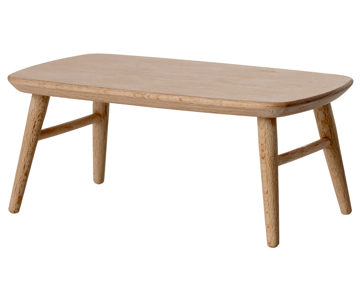 Maileg - Coffee Table, Mouse - Nature