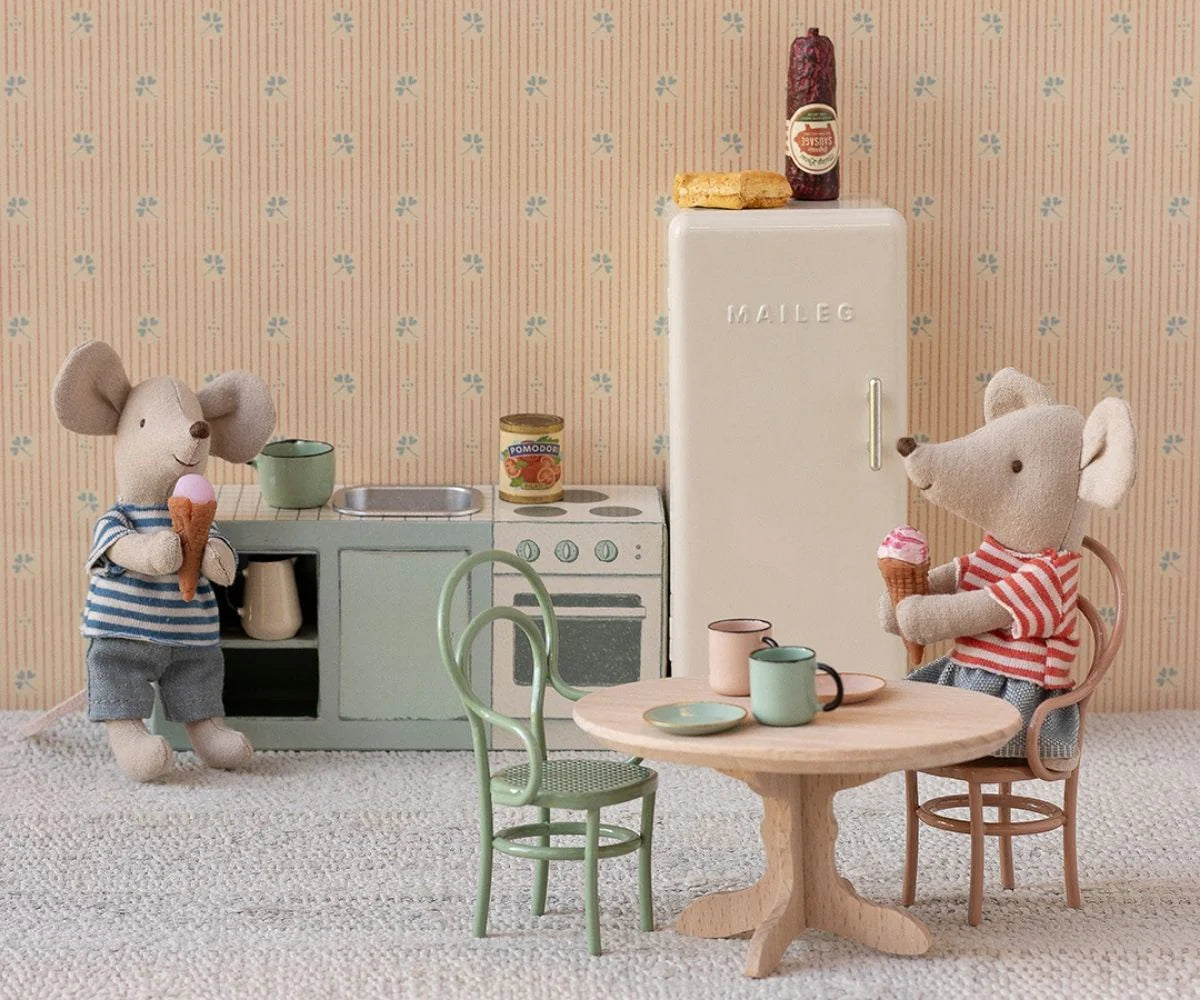 Maileg - Fridge, Mouse - Off white