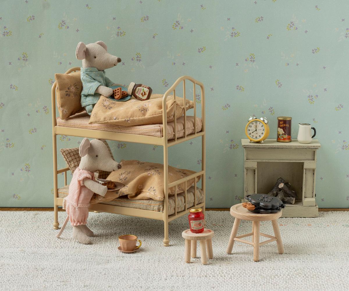Maileg - Bunk bed, Mouse - Wheat