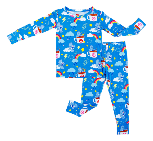 Birdie Bean - Care Bears Grumpy Coffee 2-Piece Pajama Set