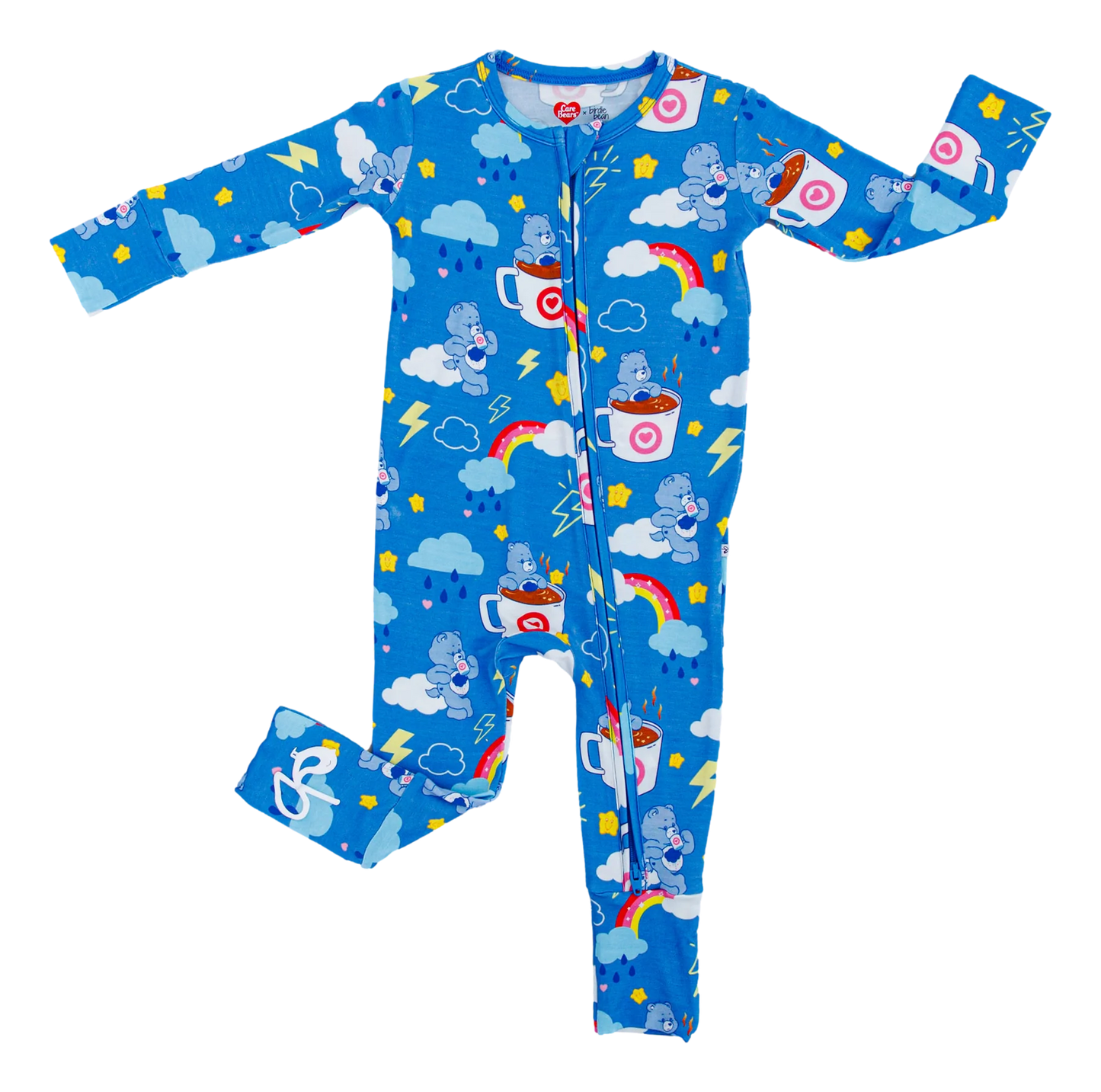 Birdie Bean - Carebears Grumpy Coffee Convertible Romper PJ
