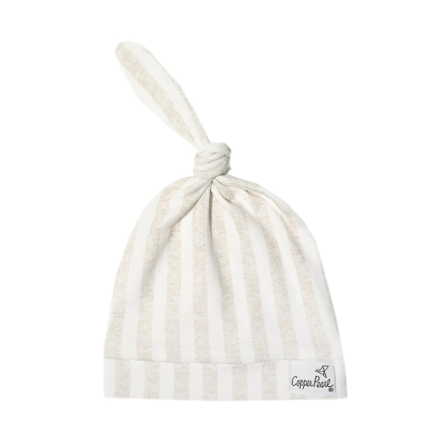 Copper Pearl - Top Knot Hats (0-4 months)