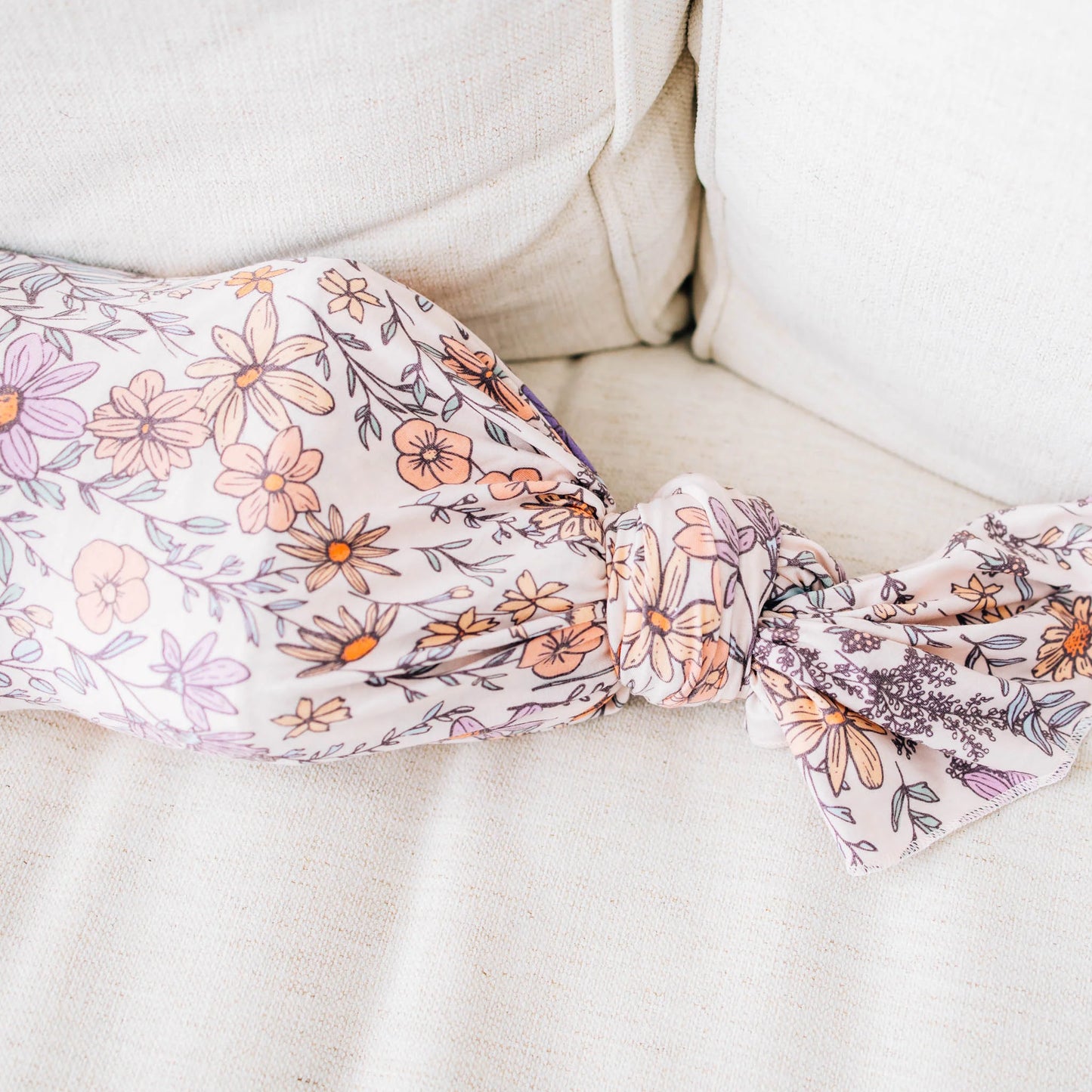 Copper Pearl - Flora Knit Swaddle Blanket