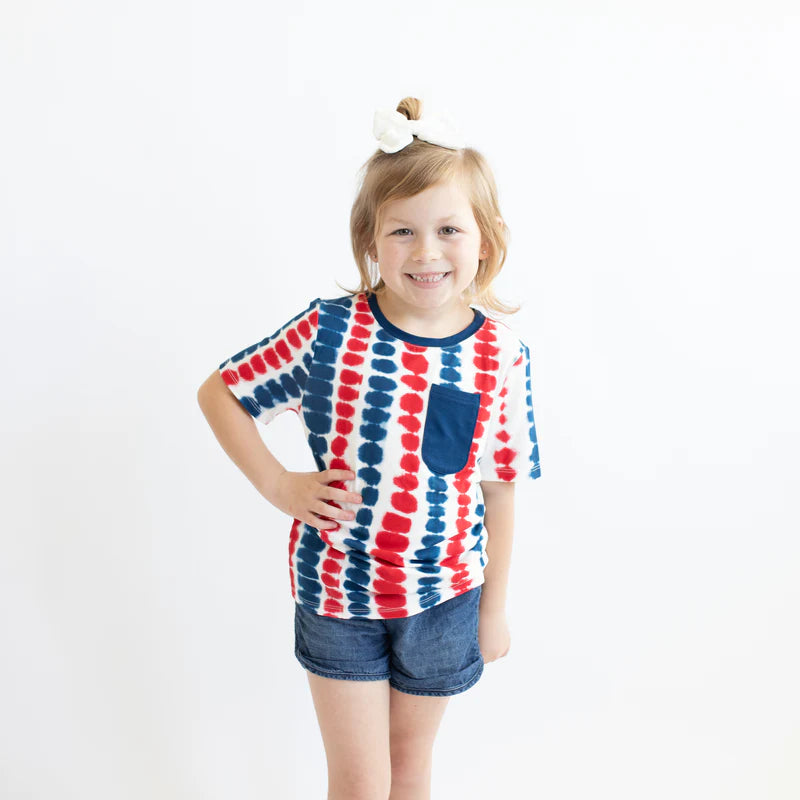 Kyte Baby - Toddler Crew Neck Tee in Liberty Rip Tide