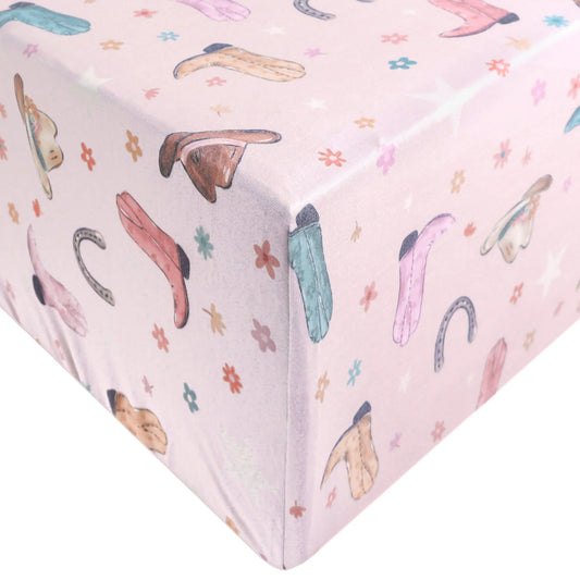 Copper Pearl - Cheyenne Premium Knit Fitted Crib Sheet