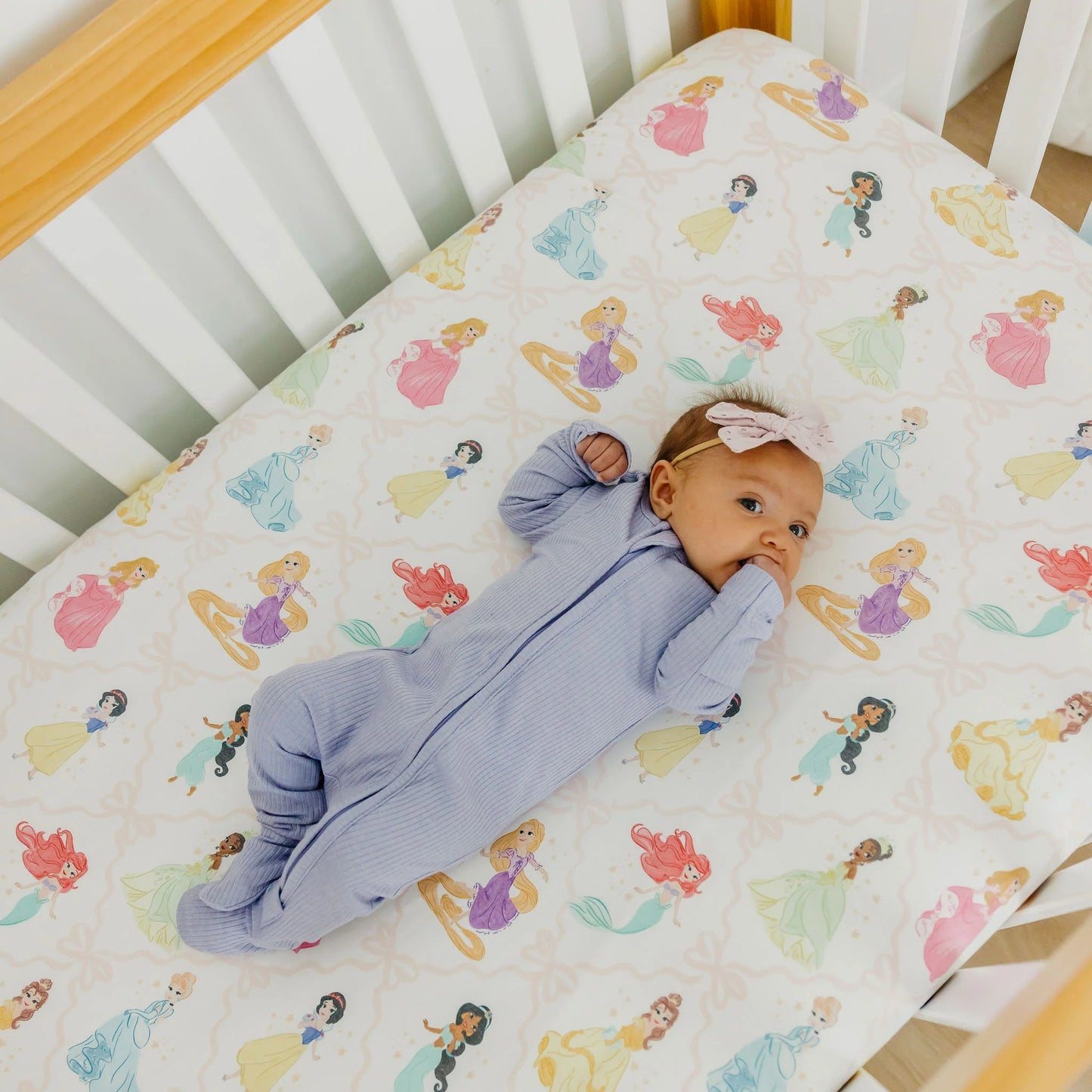Copper Pearl - Disney Princess Premium Knit Fitted Crib Sheet