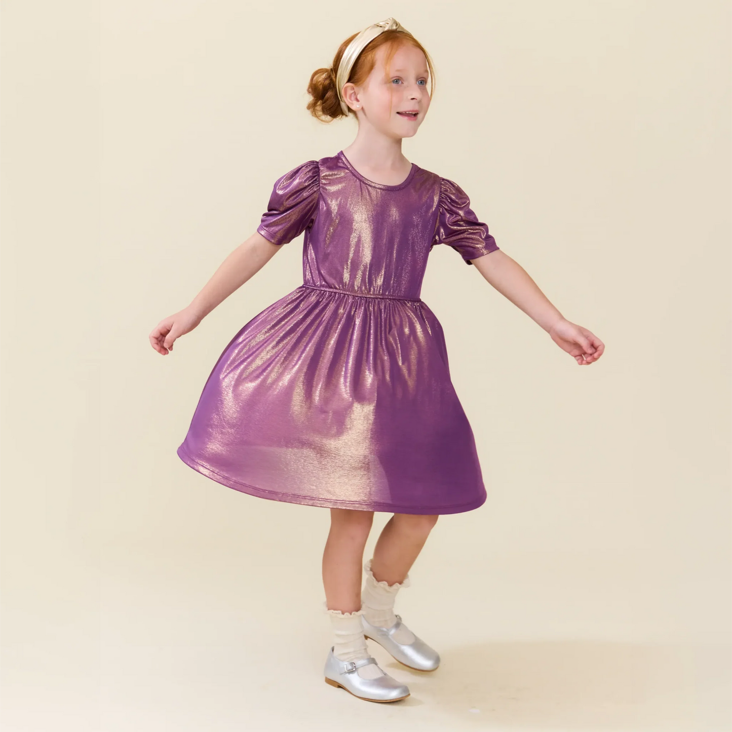 Pink Chicken - Lame Laurie Dress - Deep Purple
