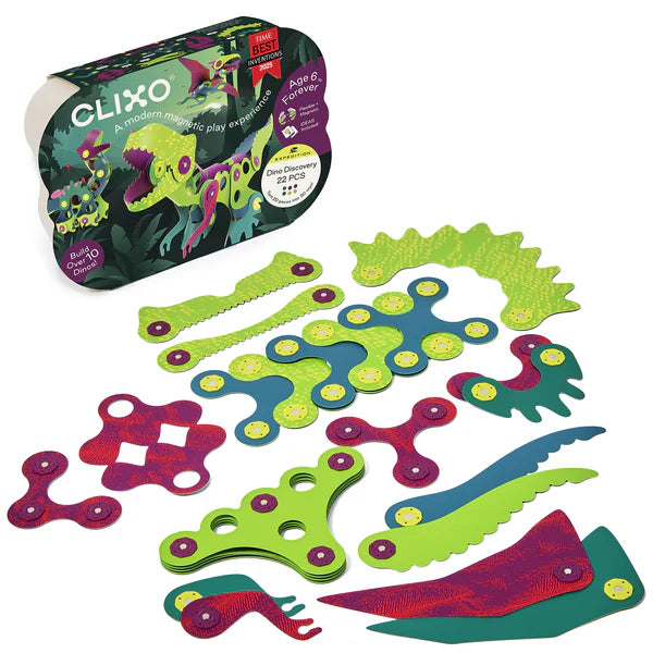 Clixo - 22 pc Dino Discovery Pack