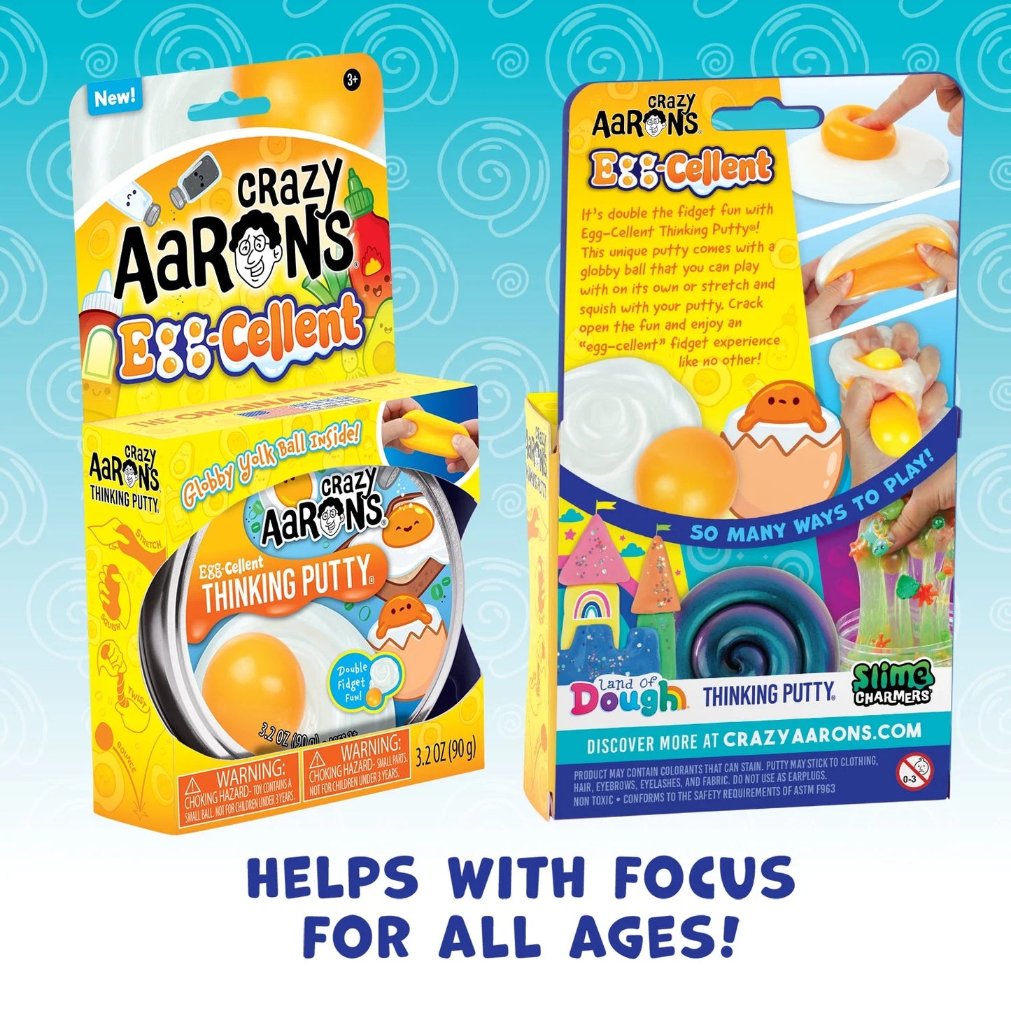 Crazy Aarons - Eggcellent Full Size 4" Thinking Putty Tin