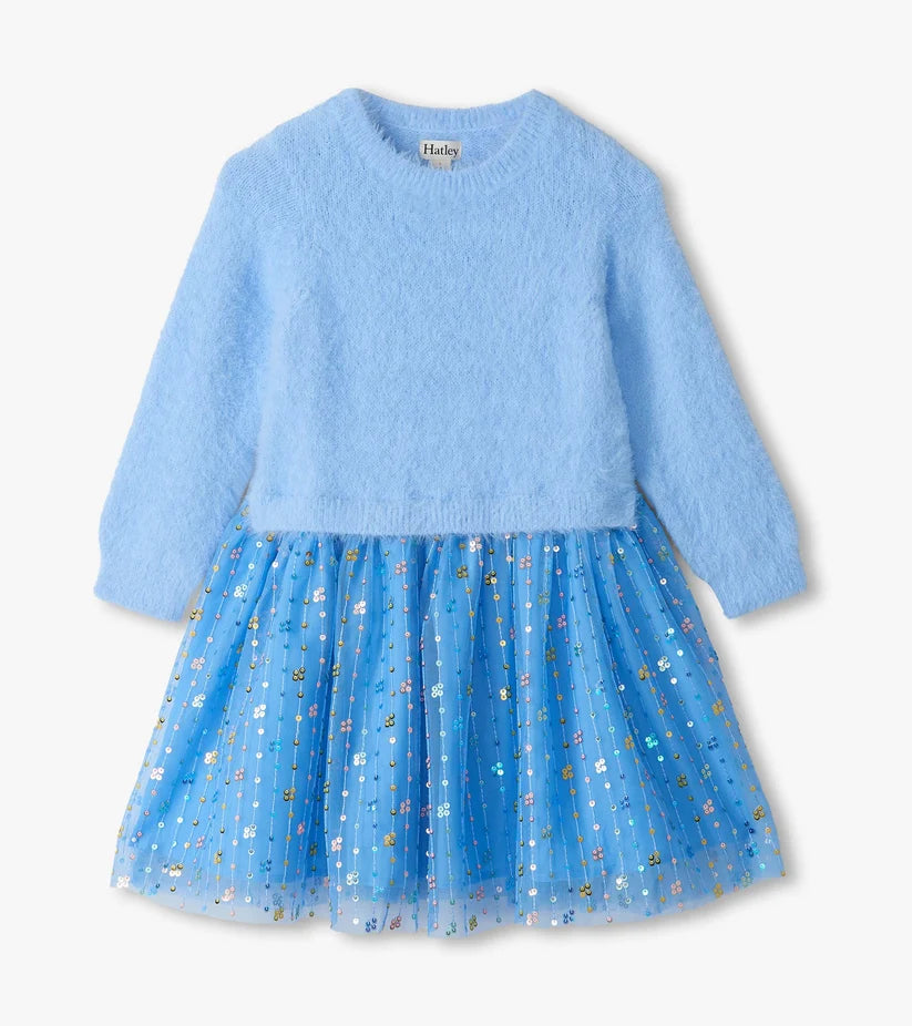 Hatley - Jelly Bean Sequins Fuzzy Mixed Dress