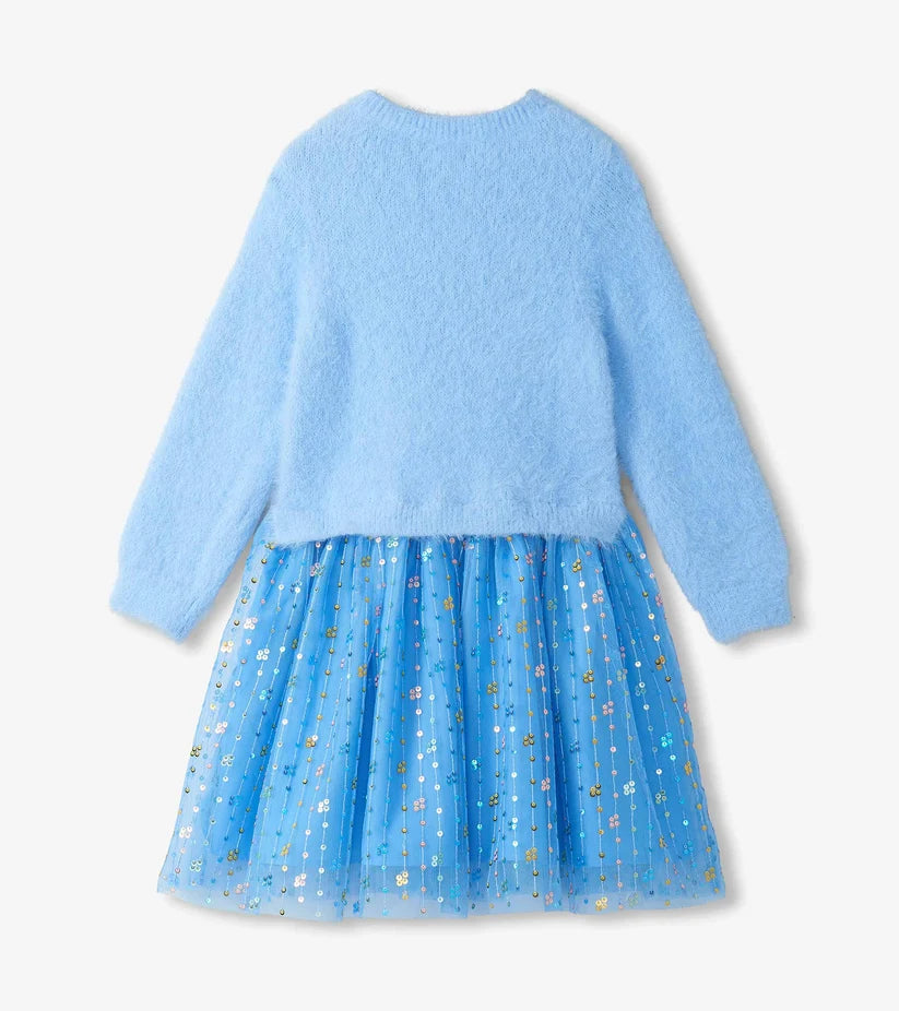 Hatley - Jelly Bean Sequins Fuzzy Mixed Dress