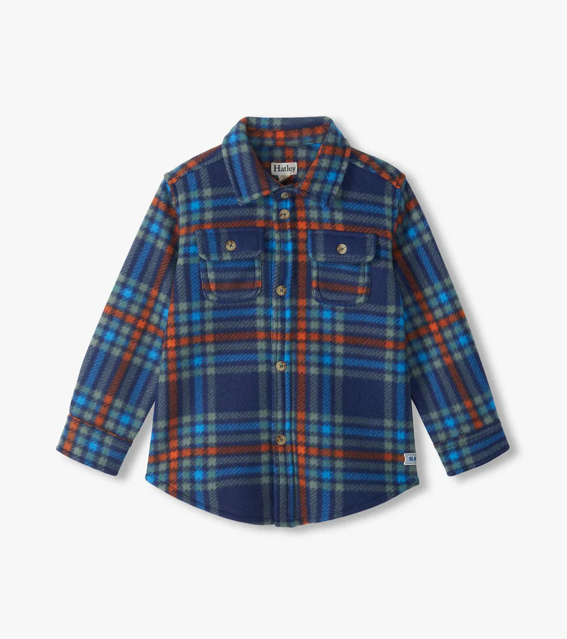 Hatley - Varsity Plaid Fleece Button Down