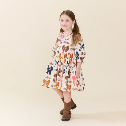Pink Chicken - Girls Amara Dress - Harvest Bows