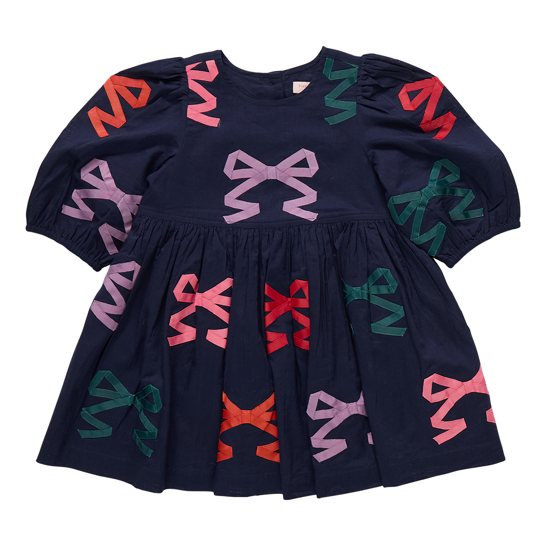 Pink Chicken - Multi Bow Applique | Brooke Dress