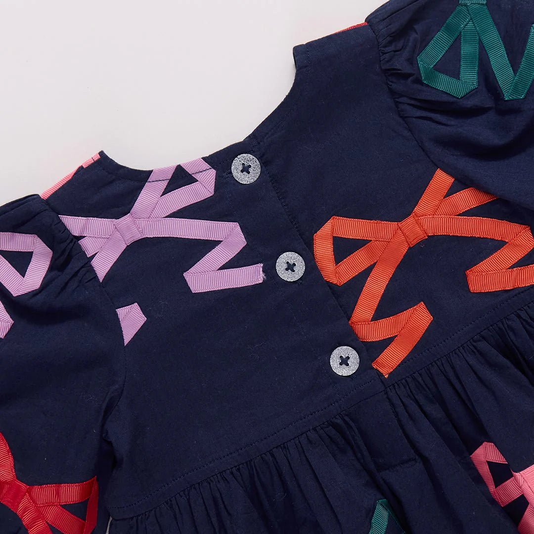 Pink Chicken - Multi Bow Applique | Brooke Dress
