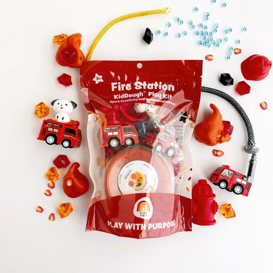 Earth Grown KidDoughs (KidDoughs by EGKD) - Fire Station KidDough Play Kit