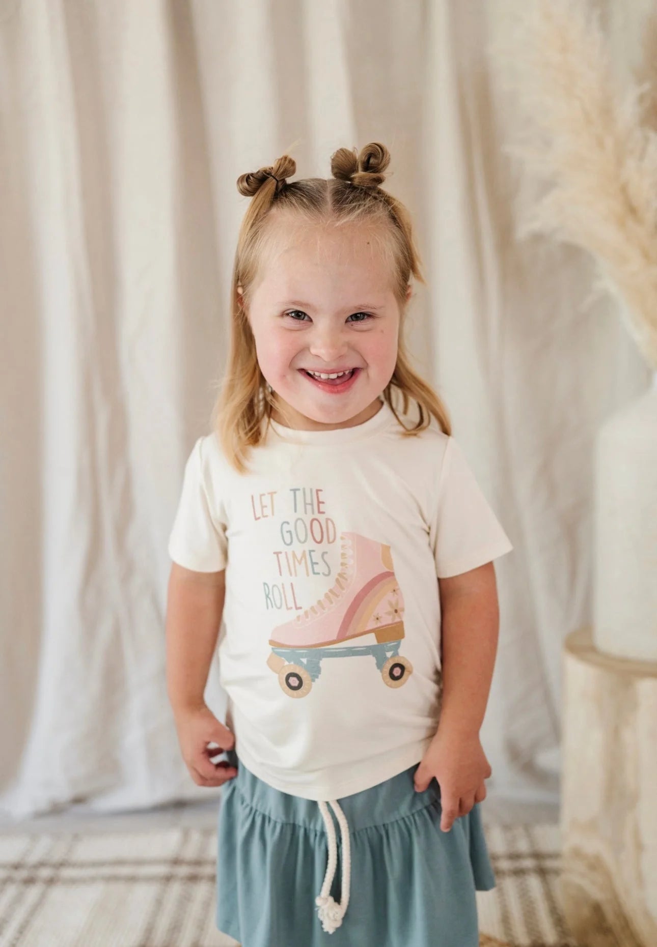 babsprouts - Good Times Roll Tee & Biker Shorts Set