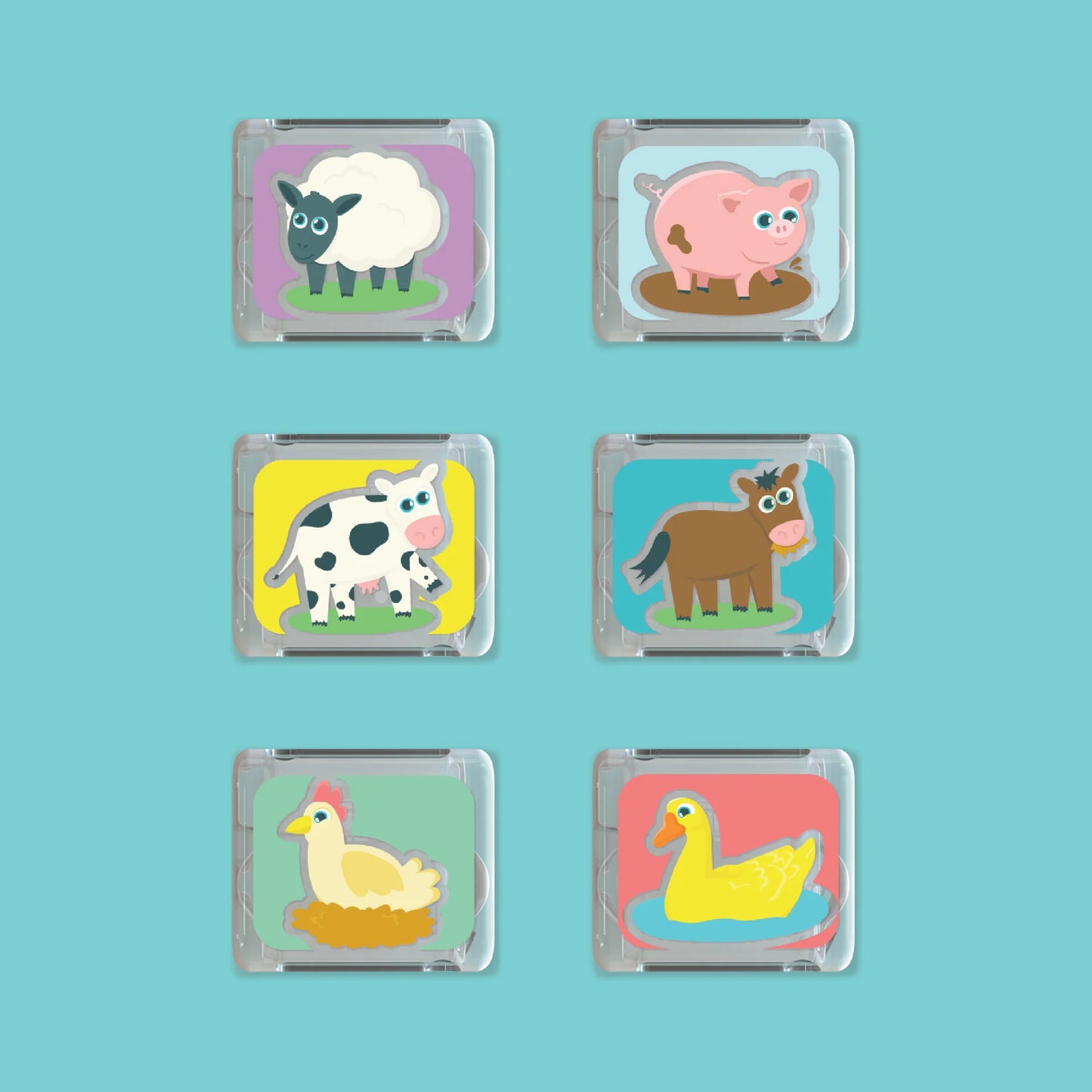 Glo Pals - Farm Frenzy 6-Pack Light Up Cubes | Sensory
