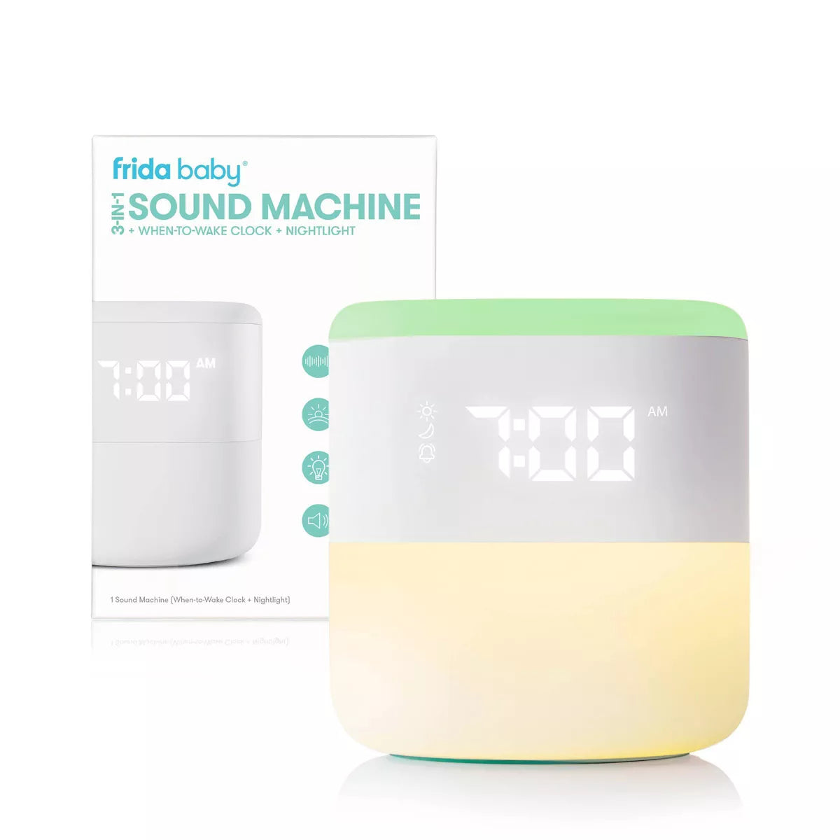 Frida Baby - 3-in-1 Sound Machine + When-To-Wake Clock + Nightlight