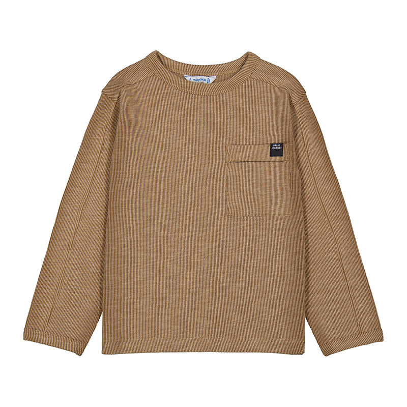 Mayoral - Knit Caramel L/S T-Shirt