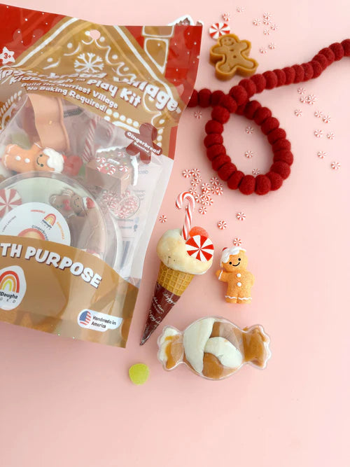 Earth Grown KidDoughs - Gingerbread Village Play Kit