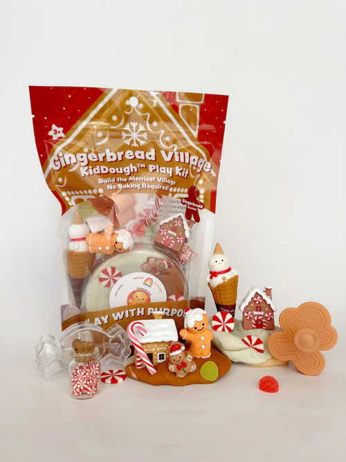 Earth Grown KidDoughs - Gingerbread Village Play Kit