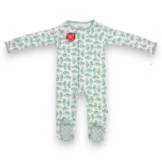 Magnetic Me - Green Cow Organic Cotton Footie