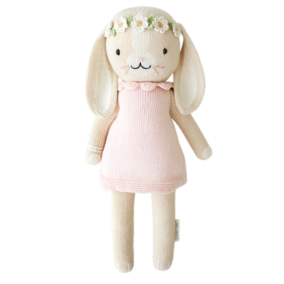 cuddle + kind - Blush Hannah the Bunny Handknit Dolls
